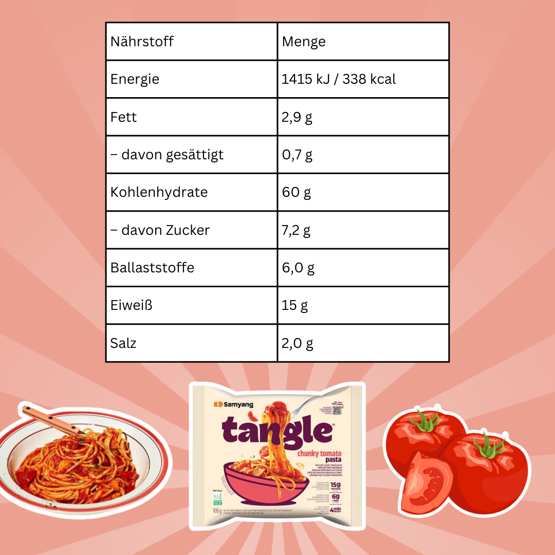 1x Samyang Ramen Tangle – Wähle deinen Geschmack: Garlic Oil Pasta | Chunky Tomato | Creamy Bulgogi | Mushroom