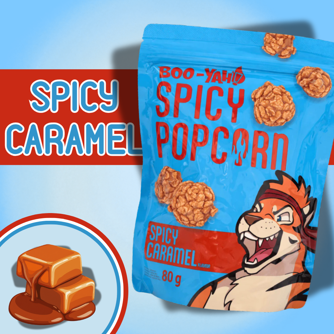 1x Boo-Yah Spicy Popcorn 80g – Verschiedene Sorten (Spicy Mango / Korean Fried Chicken / Spicy Caramel / Nori & Wasabi)