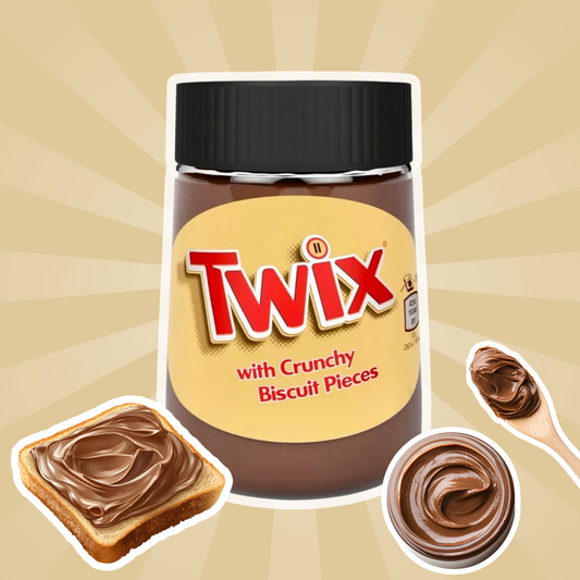 Twix Brotaufstrich Schoko-Karamell-Geschmack – Cremiger Schokoladen-Karamell-Aufstrich mit Keksstückchen, 350 g