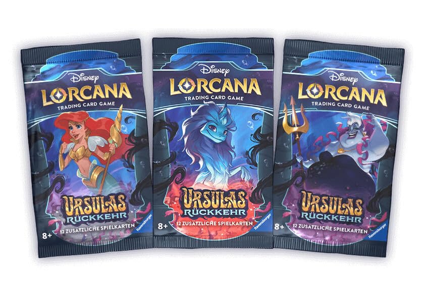 Lorcana Kapitel 4 Booster Display - URSULAS RÜCKKEHR - mit 24 Boostern a 12 Karten - DEUTSCH + Heartforcards® Versandschutz