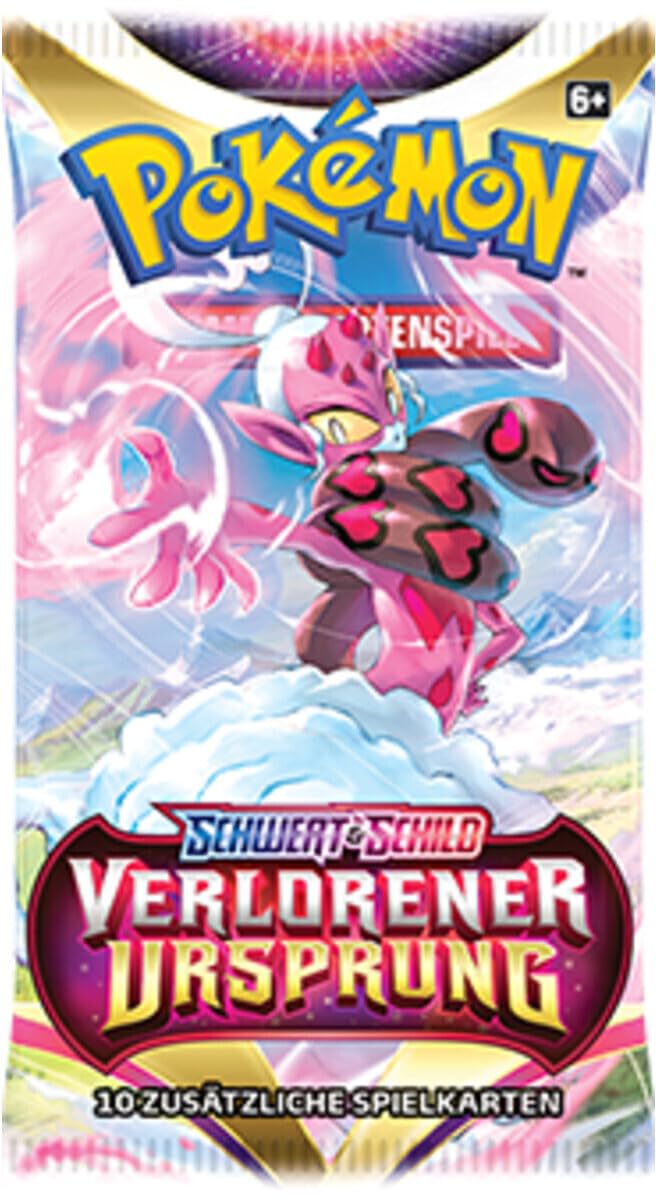 4x Pokemon VERLORENER URSPRUNG Booster Set - mit 10 Karten pro Booster - DEUTSCH + Heartforcards® Versandschutz