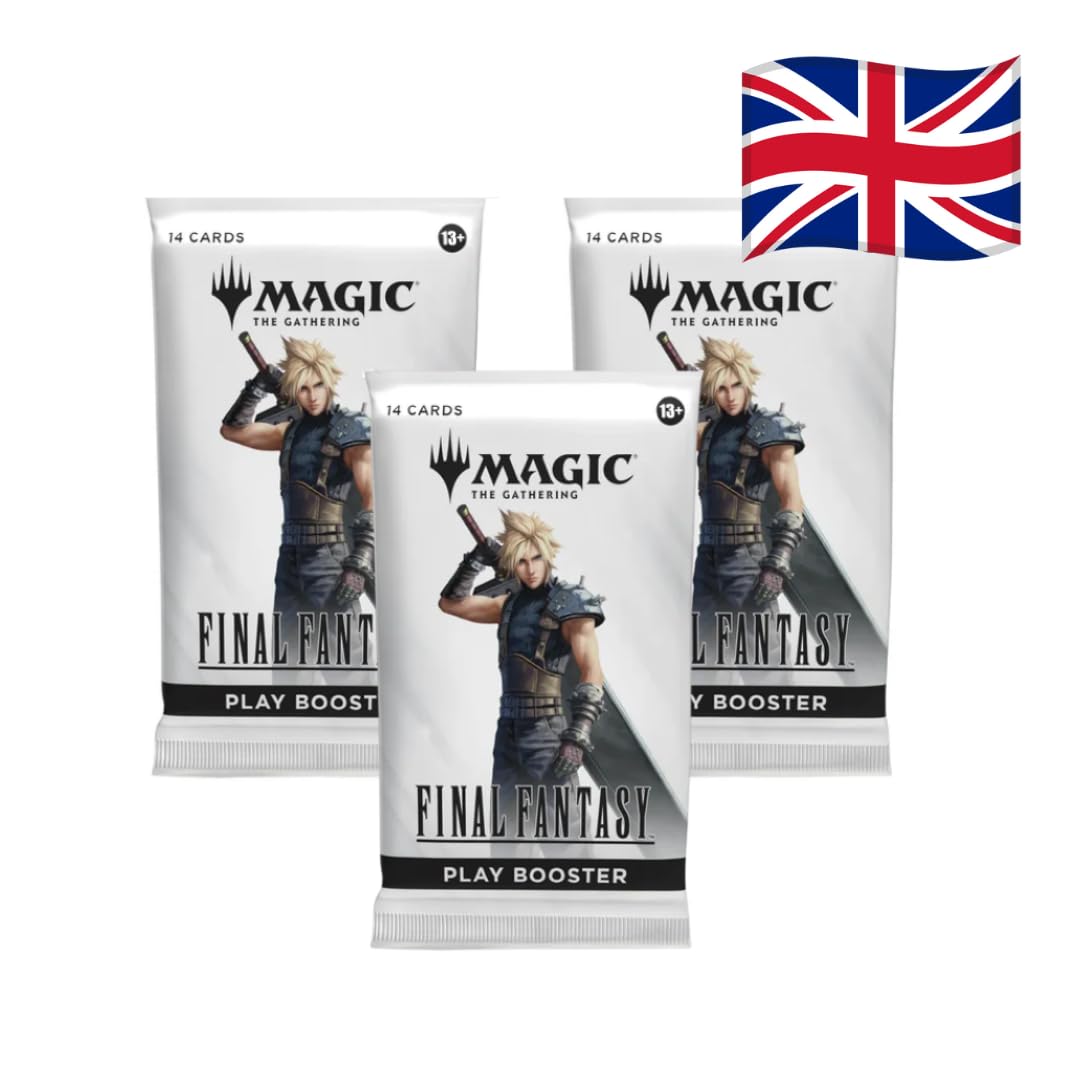 3x FINAL FANTASY Play Booster (EN) – Magic: The Gathering – à 14 Karten | Universes Beyond + Heartforcards® Versandschutz