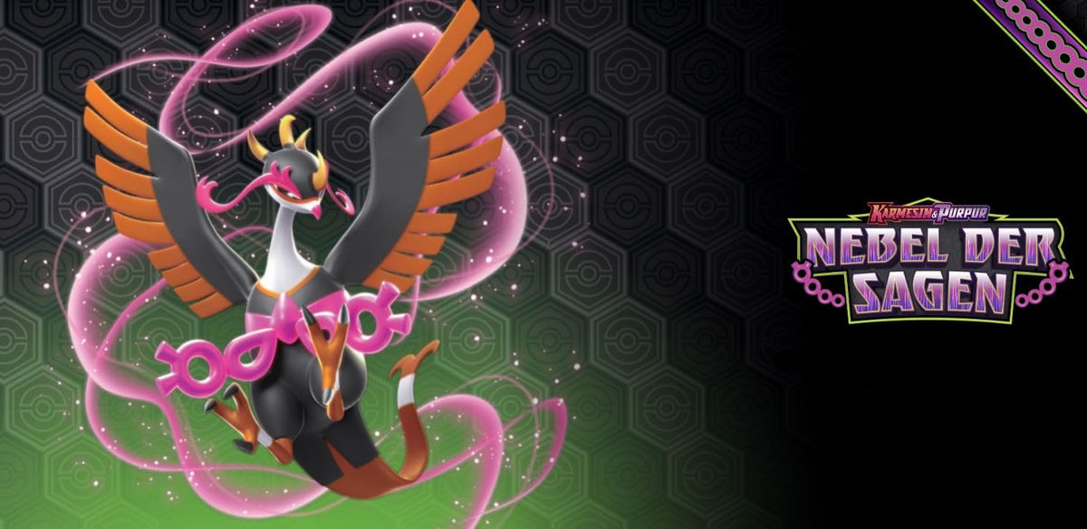 3x Pokemon Karmesin & Purpur: Nebel der Sagen Booster - KP6.5 - 3 Booster - mit 10 Karten pro Booster - DEUTSCH + Heartforcards® Versandschutz