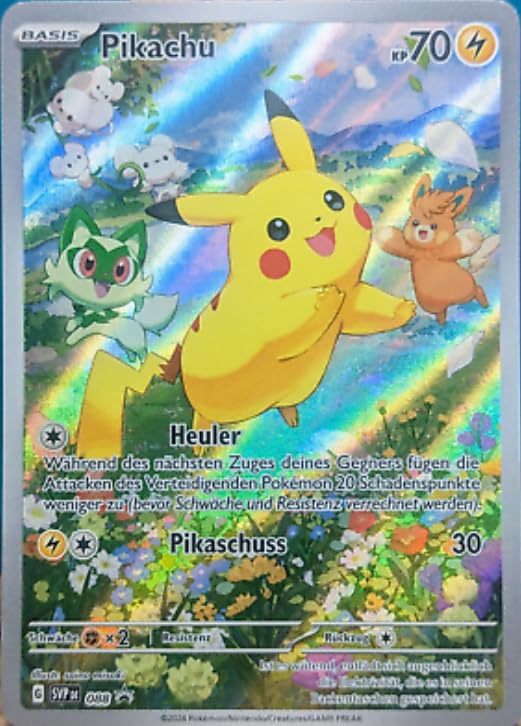 Pokémon TCG – Pikachu SVP088 – Full Art Promo – Deutsch – Karmesin & Purpur – Neuwertig