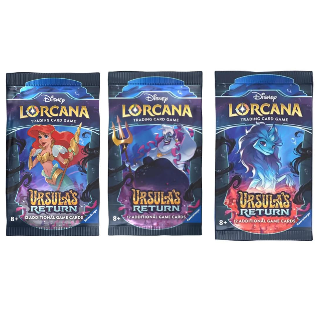 Disney Lorcana CHAPTER 4: URSULAS RETURN DISPLAY- 24 Booster a 12 Karten - ENGLISCH + Heartforcards® Versandschutz