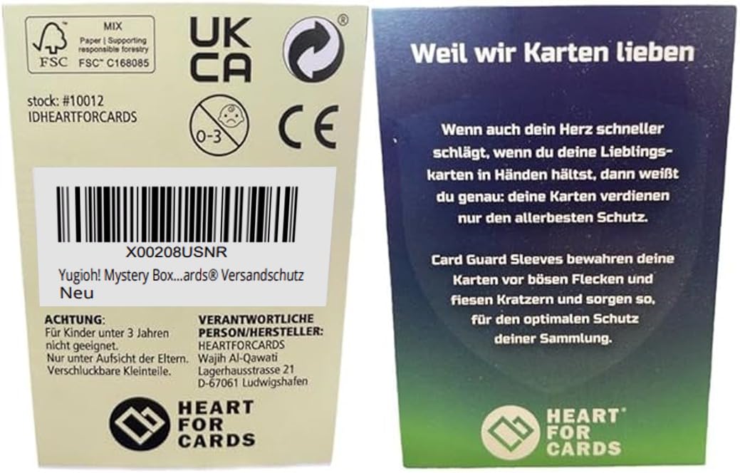 Yugioh! Mystery Box 4er Booster Set - verschiedene aktuelle Sets - DEUTSCH - Überraschungspaket Yu-Gi-Oh! + Heartforcards® Versandschutz