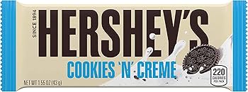 Hershey’s Cookies ’N’ Creme – 36er Box (36 x 43 g) | Weiße Schokolade mit knusprigen Keksstückchen | Original US-Import | Perfekt für Wiederverkäufer & Süßigkeitenliebhaber