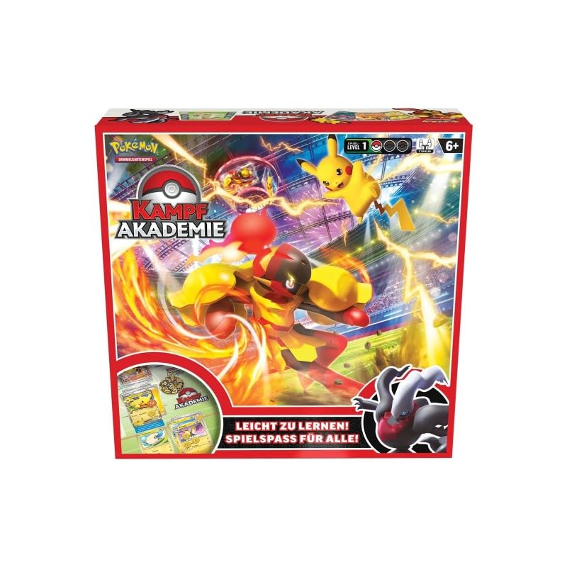 Pokémon Kampf Akademie 2024 - 3 komplette Decks mit jeweils 60 Karten und vieles mehr - der perfekte Spielstart - DEUTSCH