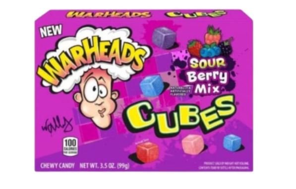 Warheads Cubes sour Berry Mix 99 g mhd 10/2025