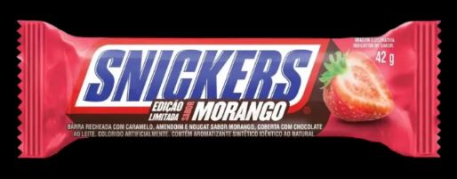Snickers Erdbeere /Morange 45 g brasilianische Snickers mhd 09/2025