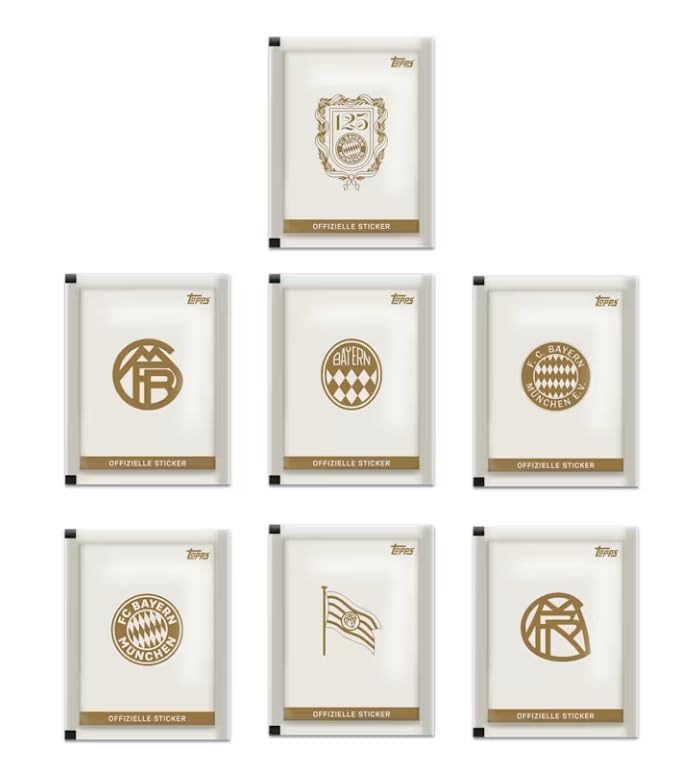 Topps Sticker Box – 125 Jahre Jubiläum Sammelspaß für Fans | FC Bayern München