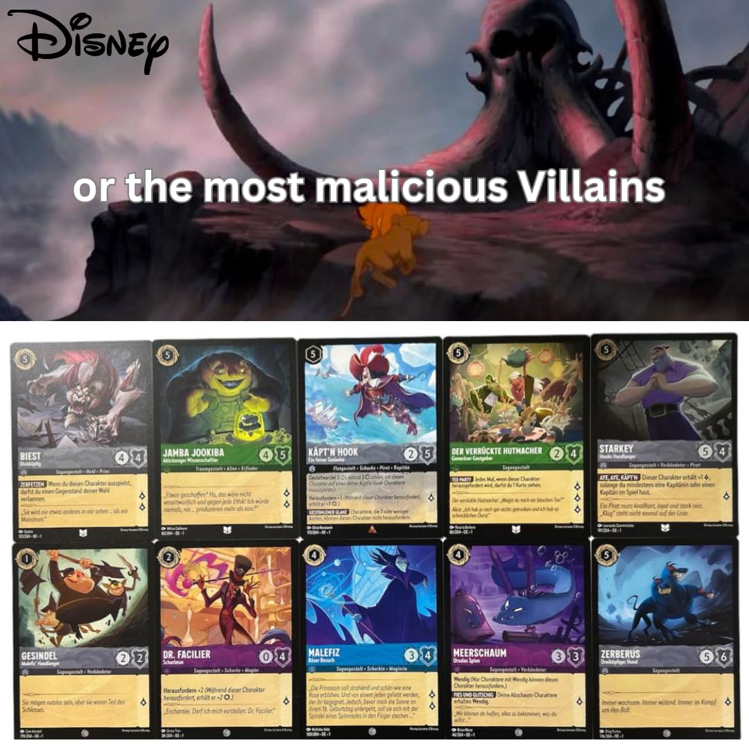Disney Lorcana: Aufstieg der Flutgestalten - Display mit 24 Booster Packs - ENGLISCH + Heartforcards® Versandschutz
