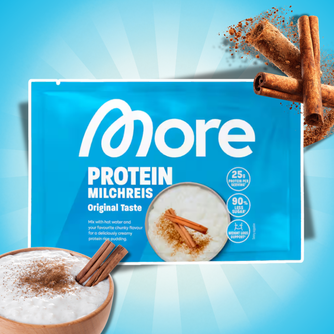 MORE Protein Milchreis Original Taste 65 g – Proteinreicher Milchreis