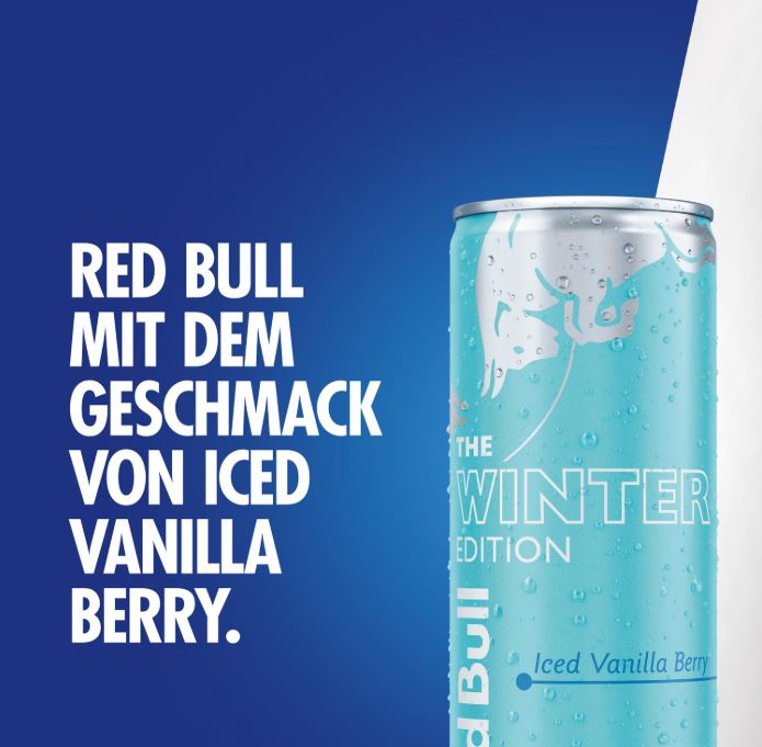 Red Bull Iced Vanilla Berry Winter Edition 2024 – 24 x 250 ml | Limitierte Energy Drink Palette