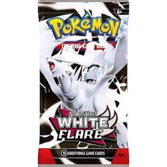 White Flare Booster Pack (EN) Pokémon Scarlet & Violet | 10 Karten + Online-Code | English | TCG | heartforcards® Versandschutz