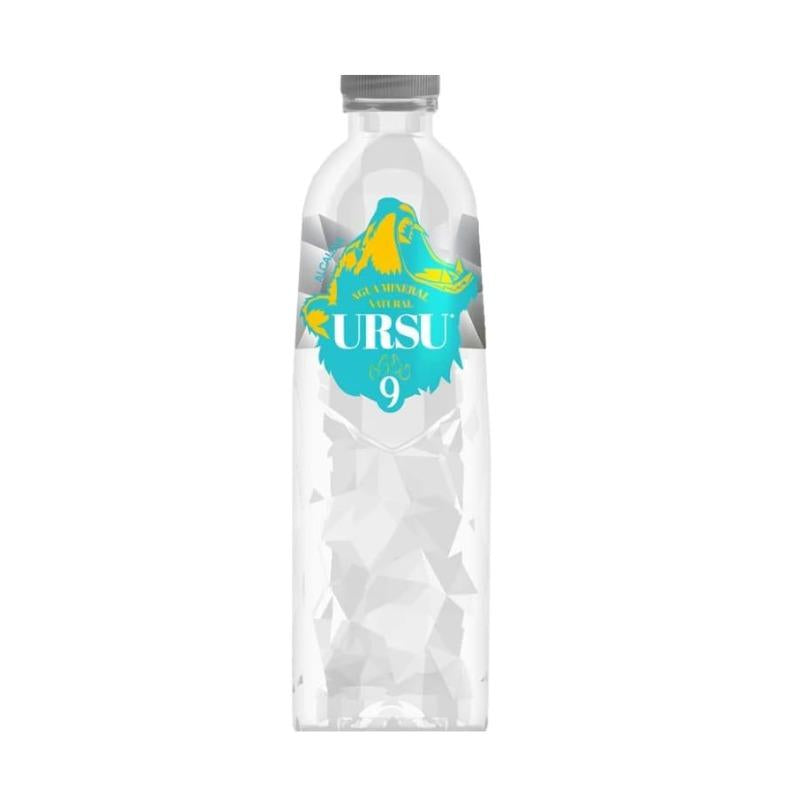 URSU 9 – Cristiano Ronaldos Premium-Wasser – 6 x 500 ml – Alkalisches Mineralwasser mit pH 9