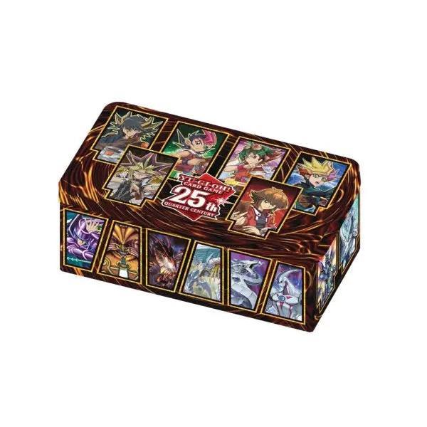 Yu-Gi-Oh! TRADING CARD GAME – Tin of Dueling Heroes 2023 (25th Jubiläumsausgabe, Deutsche Version, 1. Auflage) + Heartforcards® Versandschutz