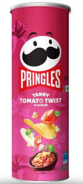 Pringles Tangy Tomato Twist 102 g – Tomaten-Chips mit würzigem Kick | Snackdose (MHD 09/2025)