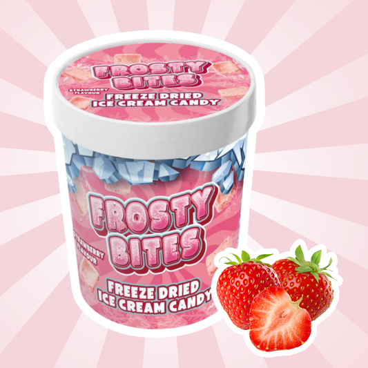 Frosty Bites Strawberry – Freeze Dried Ice Cream Candy 40g