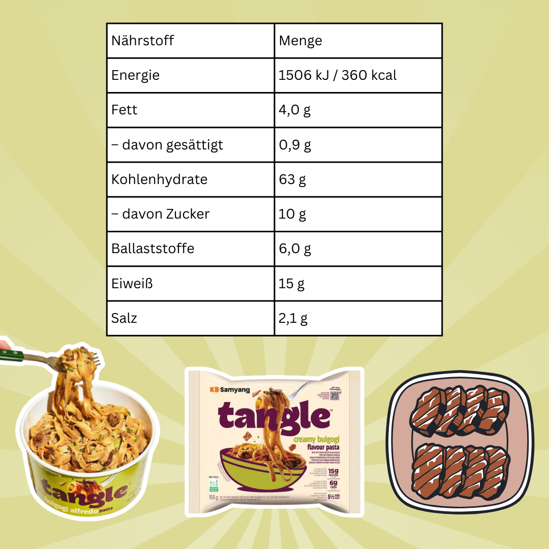 1x Samyang Ramen Tangle – Wähle deinen Geschmack: Garlic Oil Pasta | Chunky Tomato | Creamy Bulgogi | Mushroom