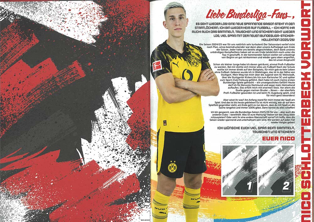 Topps Bundesliga 2025/2026 Stickeralbum Offizielles Sammelalbum (56 Seiten)