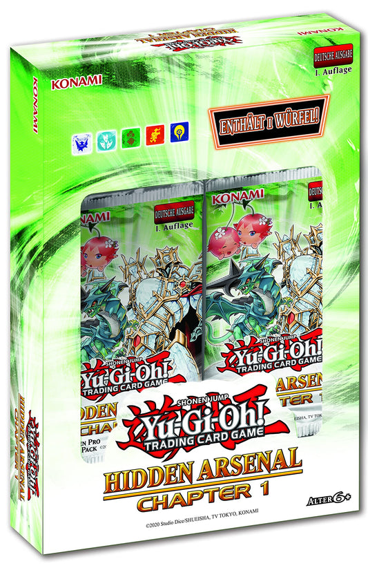 TCG Yugioh - Hidden Arsenal: Chapter 1 - Deutsch - 1. Auflage - OVP + 1 Ultra Pro Toploader