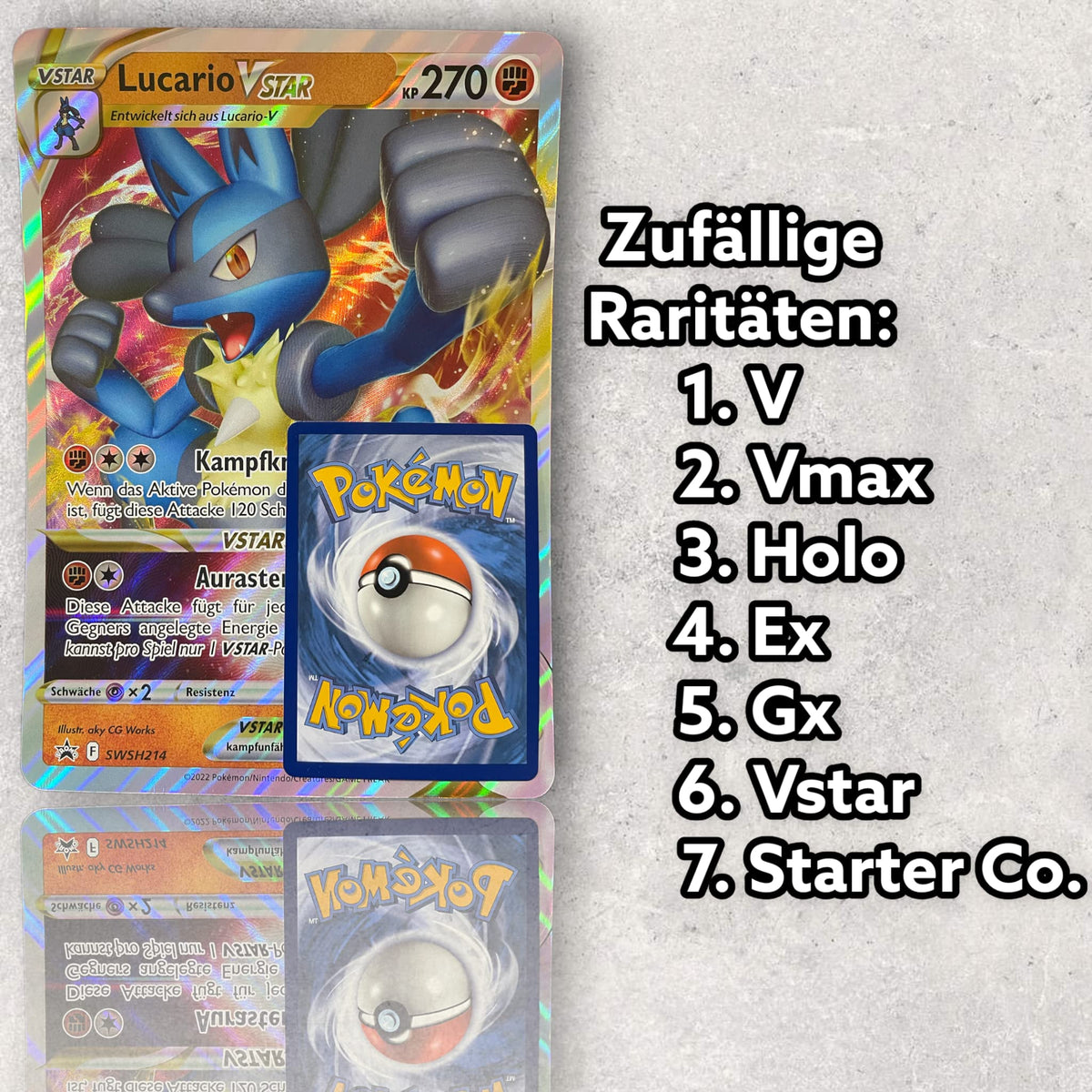 HEART FOR CARDS Pokemon XXL Karten Deutsch 2er-Pack Jumbo Oversized Zufällige Rarität V/VMAX/HOLO/EX/GX + Heartforcards® Versandschutz