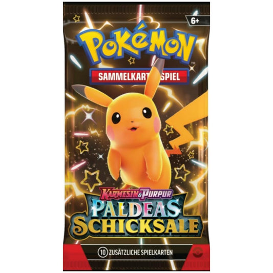 1x Pokémon TCG – Paldeas Schicksale | Booster | Deutsch | 10 Karten
