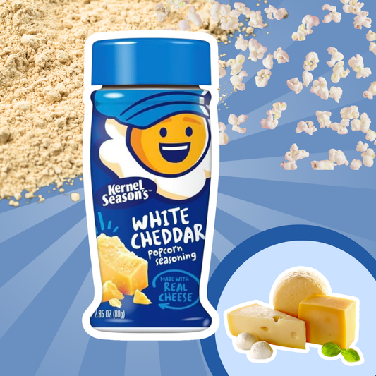 Kernel Season’s White Cheddar Popcorn Seasoning | Würziges Weißkäse-Topping für Popcorn | 76g