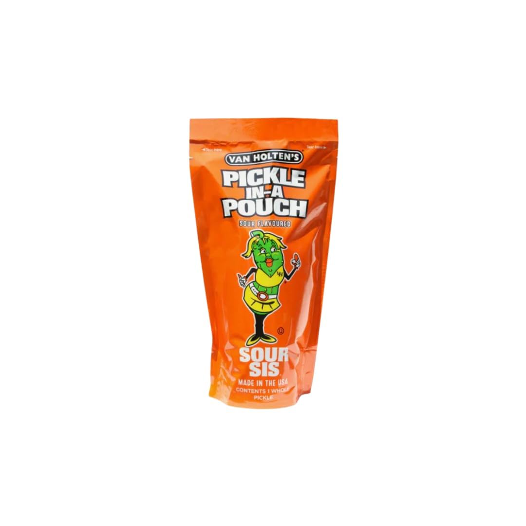 5x Van Holten's Pickle – Pickle Rick, Sour Sis, Hot Mama, Garlic Joe & Big Papa – Amerikanischer Snackklassiker – 5 x Einzelverpackt