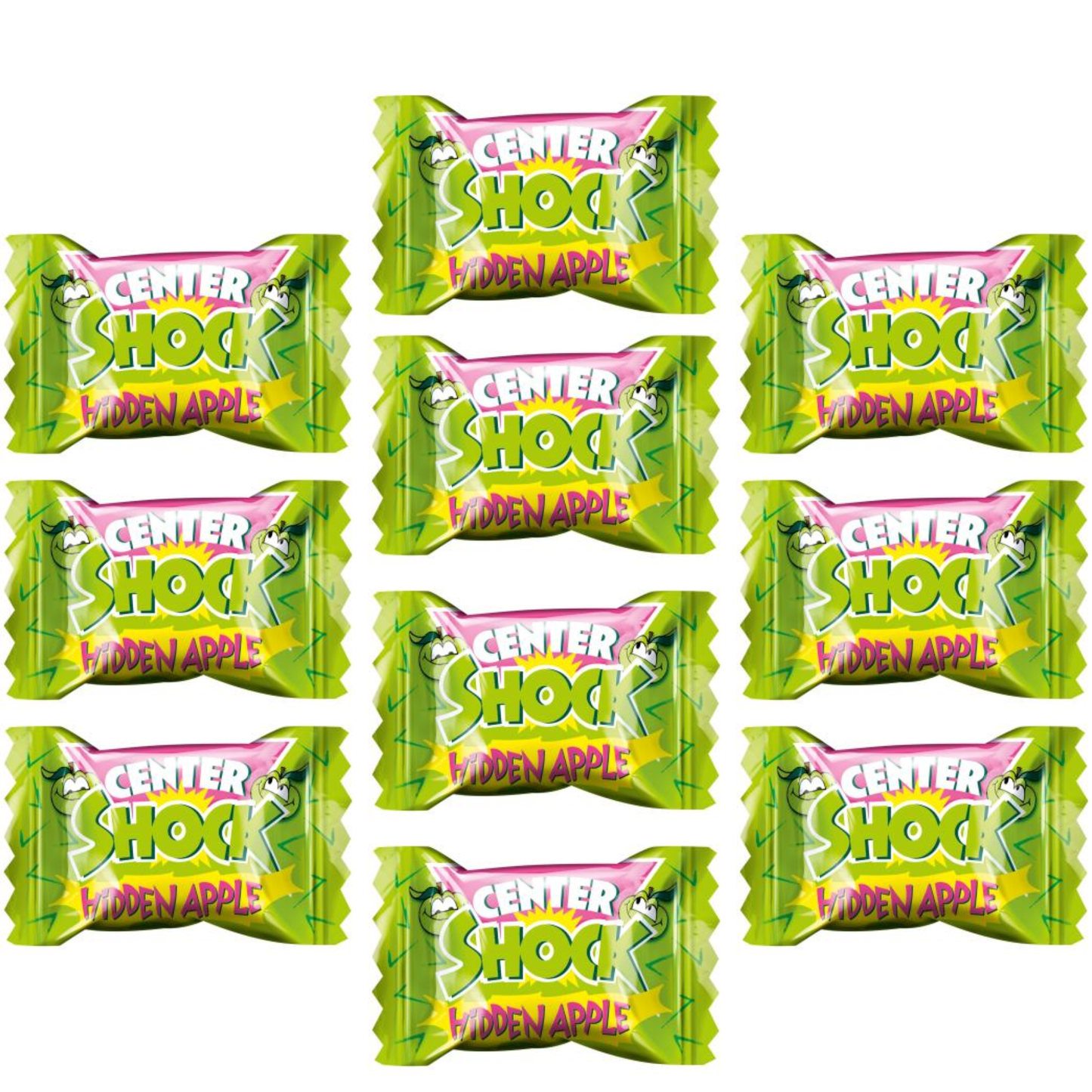 Center Shock Hidden Apple 10er Pack – Extrasaure Apfel-Kaugummis