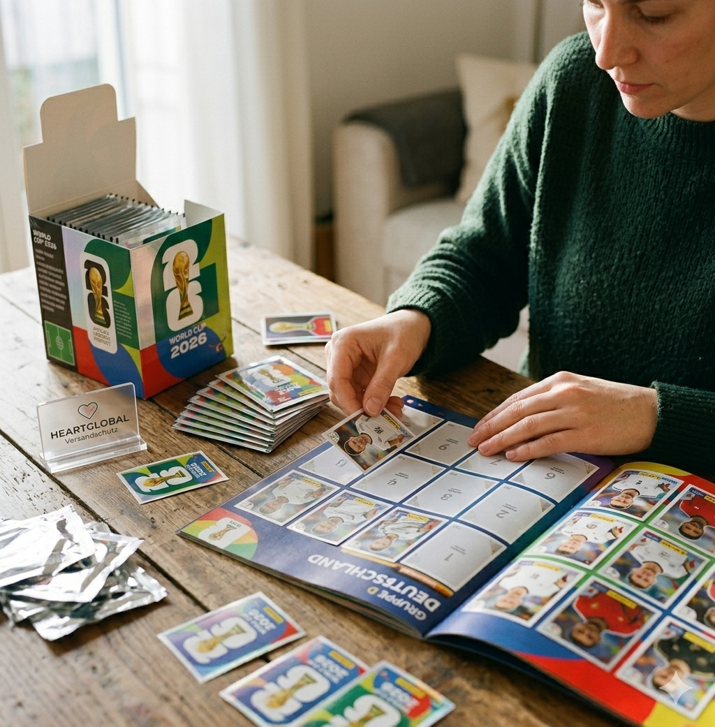Panini FIFA World Cup 2026 Start Set XL Softcover mit 6 Tüten + 1 DFB Spezial Sticker – 7 Sticker je Tüte