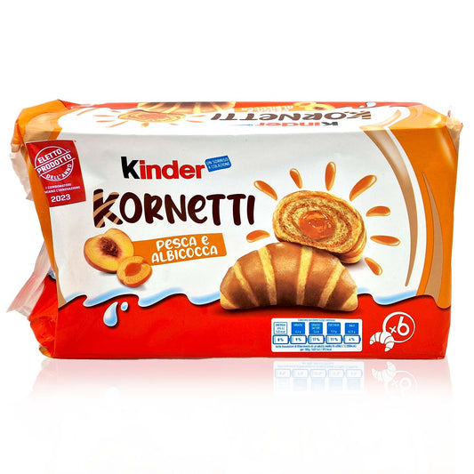 KINDER FERRERO Kornetti Pfirsich-Aprikose ,252 g  MHD 06/2024