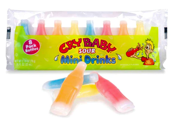 Cry Baby Sour Wax Candy – 79g | Saure Flüssig-Bonbons in Waxflaschen