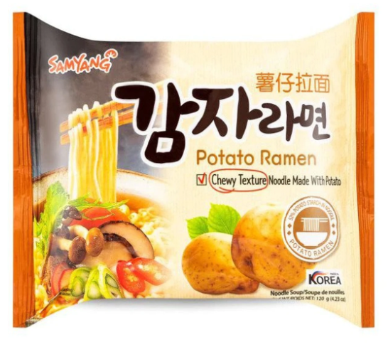 Samyang Potato Ramen – Koreanische Instant-Nudeln aus Kartoffel & Weizen – 120g
