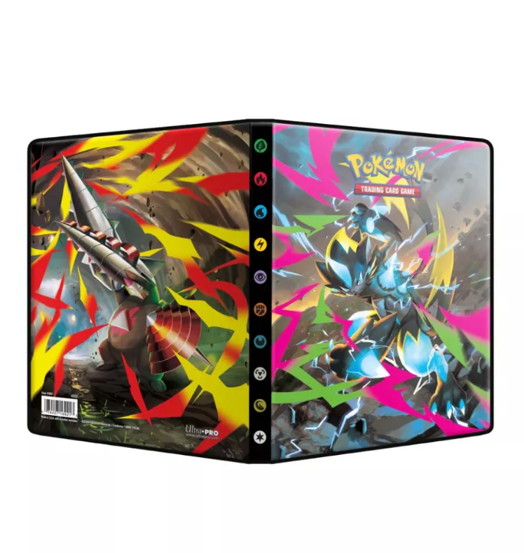 Ultra PRO Pokemon TCG Pitch Black Dunkelnacht 4-Pocket Portfolio – Sammelalbum für Pokémon TCG