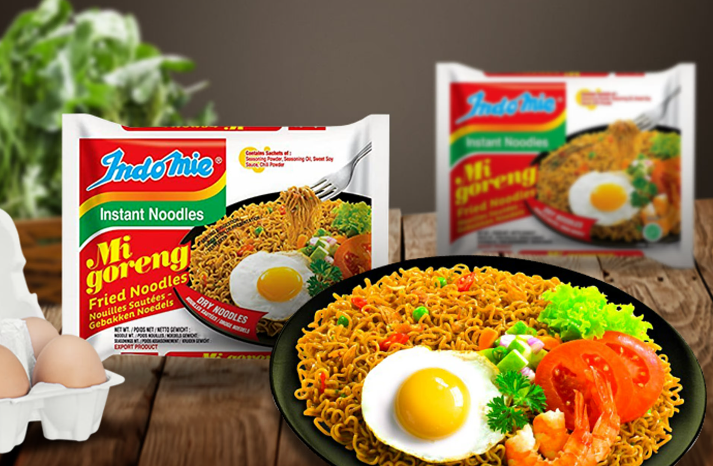 Indomie Mi Goreng Instant Noodles – 20 x 80 g | Gebratene Nudeln | Original Stir-Fry Geschmack | Würzig & leicht süß | Schnell zubereitet