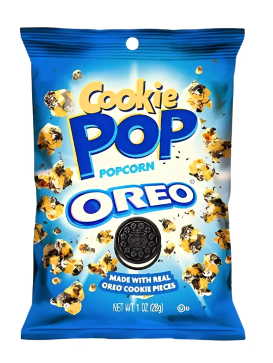 Candy Pop Popcorn Oreo 28g – Süßes Popcorn mit Oreo-Keksstücken