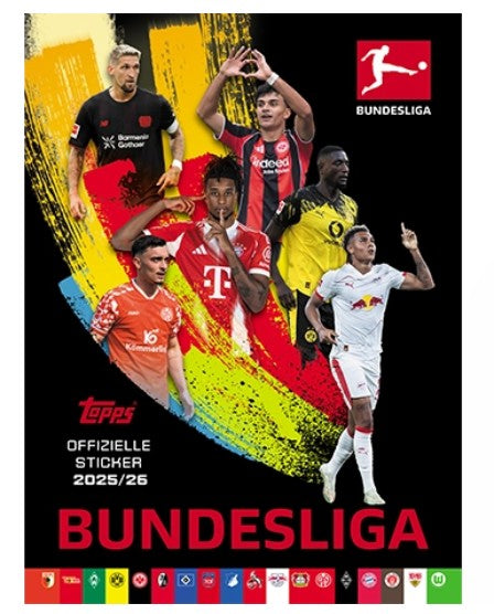 Topps Bundesliga 2025/2026 Stickeralbum Offizielles Sammelalbum (56 Seiten)