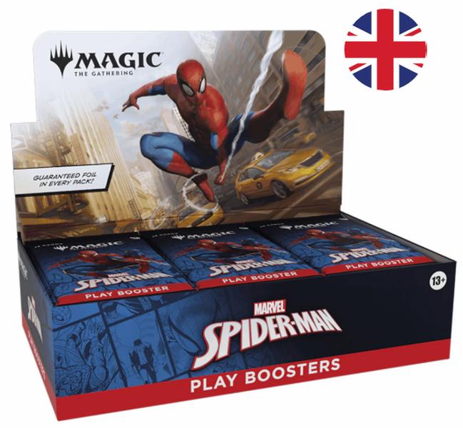 Magic the Gathering Marvels Spider Man Play Booster Display ENG+Heartforcards®Versandschutz