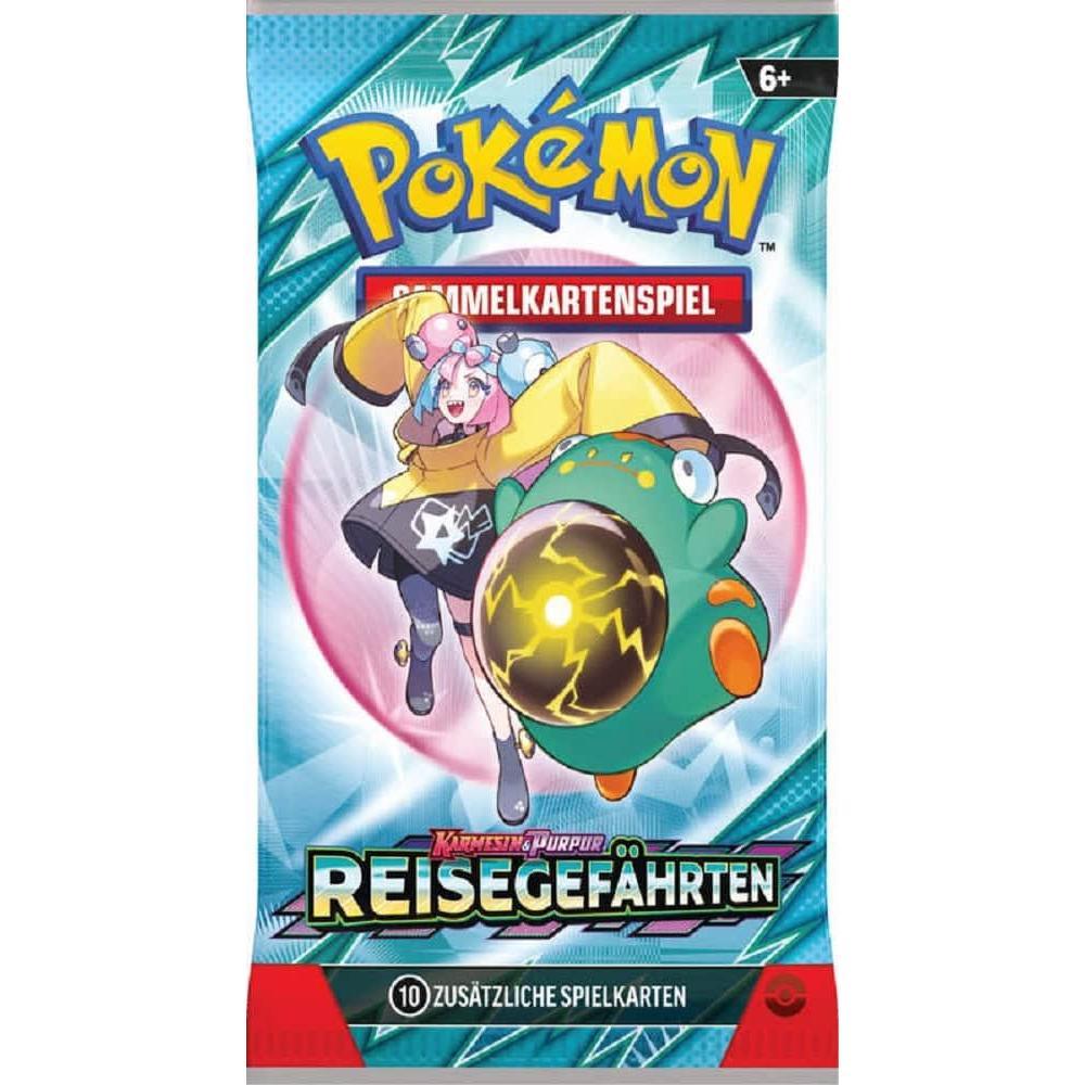 Reisegefährten 1x Booster | Karmesin & Purpur Erweiterung | Deutsch | 10 Karten pro Booster