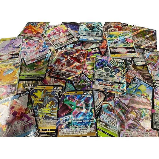 10x Zufällige Pokémon V / Ex / Gx Karten (Englisch) – Verschiedene Motive + Heartforcards® Versandschutz
