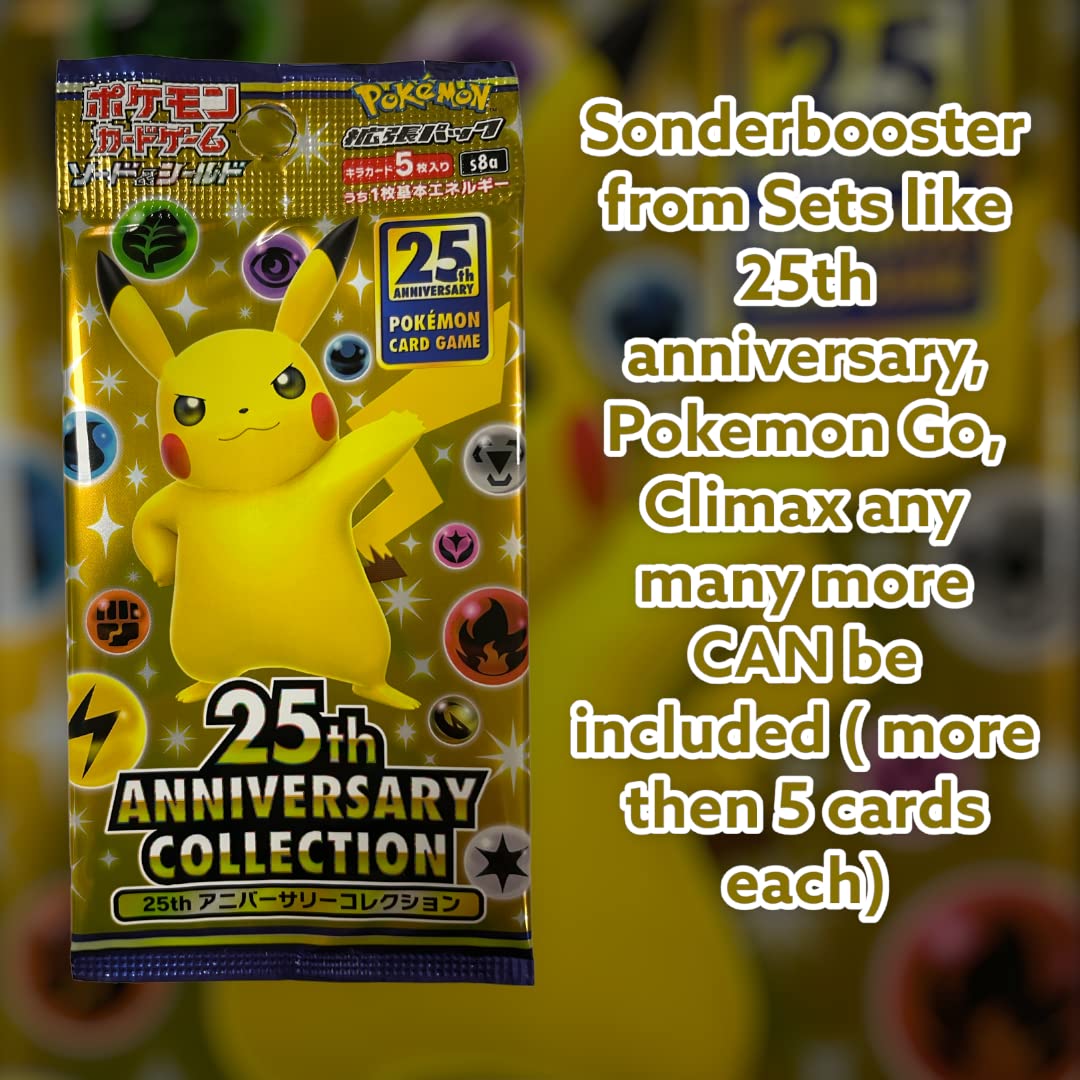 3x Original japanische Pokémon Booster Packs – Neueste Serie30 Sammelkarten + Heartforcards® Versandschutz