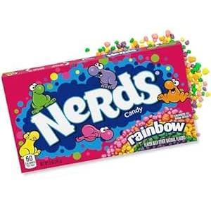 Wonka Nerds Rainbow 2er Set – 2×141 g Theaterbox | Bunte Kaubonbons & knuspriger Zuckerkick