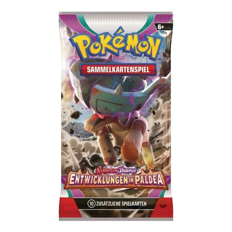 Pokémon TCG – Entwicklungen in Paldea (SV02) | Booster | Deutsch | 10 Karten