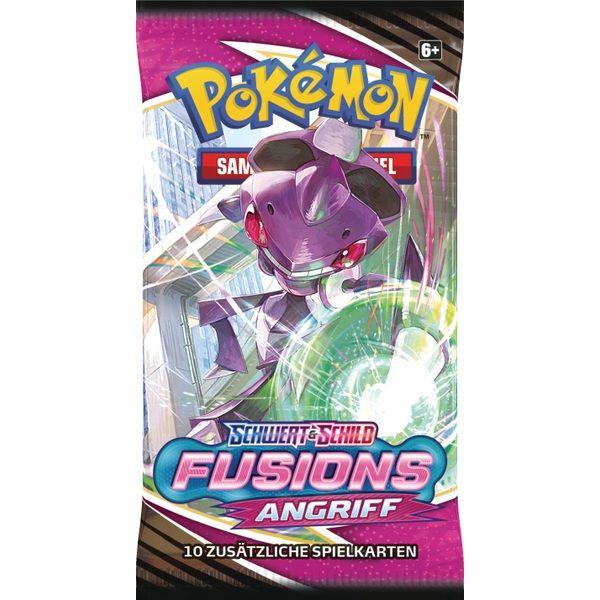 Pokémon TCG – Schwert & Schild Fusionsangriff | Booster | Deutsch | 10 Karten + Heartforcards® Versandschutz