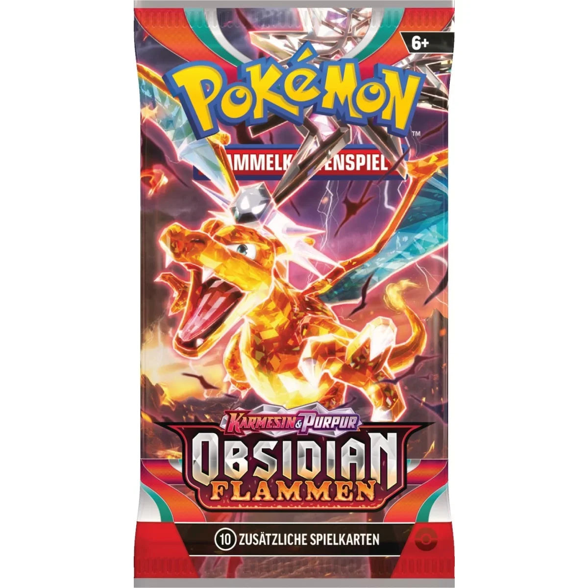 1 x Pokémon Obsidian Flammen Booster pack- DEUTSCH