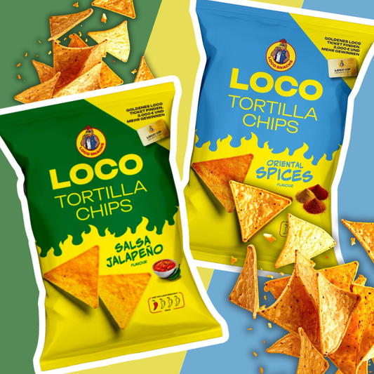 Loco Tortilla Chips – Salsa Jalapeño & Orientalische Gewürze | Extra Knuspriger Gourmet-Snack | 100g