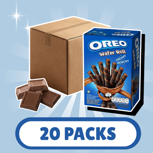 20x Oreo Schoko Wafer Rolls – 20x54g – Knusprige Waffelröllchen mit Schokoladencreme