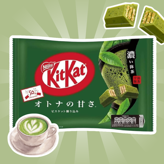 1x Kit Kat Mini Matcha – Knusprige Schokoladen-Waffeln mit feinem Matcha-Geschmack (1x81.2g)